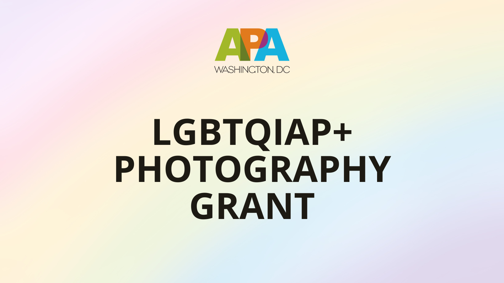 American Photographic Artists LGBTQIAP+ Photography Grant 2023 