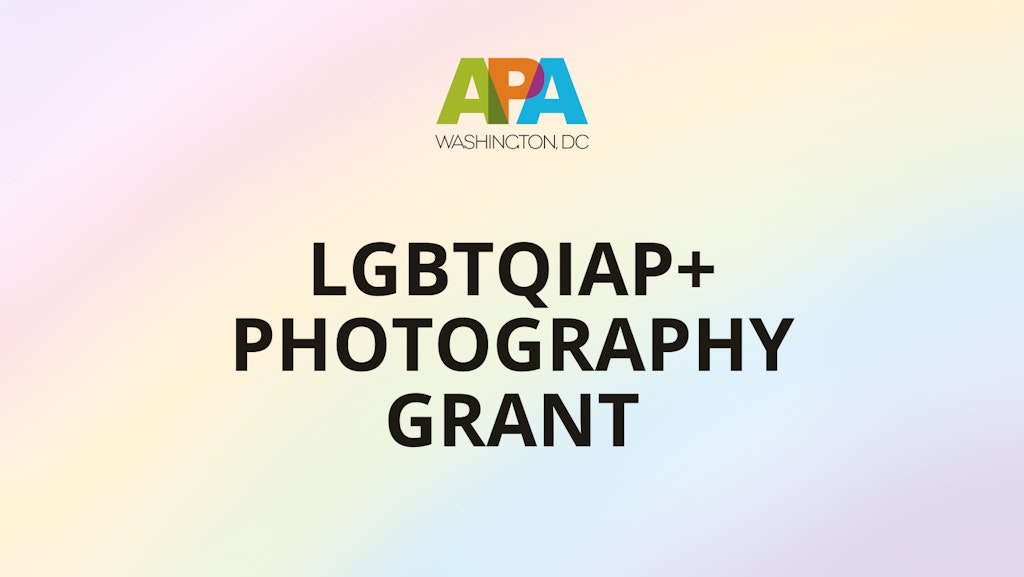 American Photographic Artists LGBTQIAP+ Photography Grant 2023